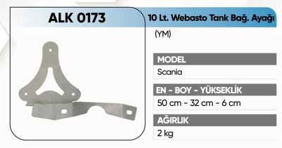 KFS Scania Webasto Tank Ayağı 10 Lt YM