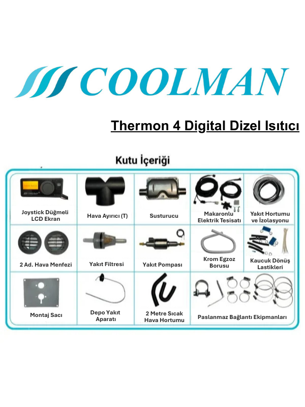 Coolman Thermon 4 Dijital Dizel Isıtıcı 5 kW 12-24V 7 Coolman Thermon 4 Dijital Dizel Isıtıcı 5 kW 12-24V görsel 7