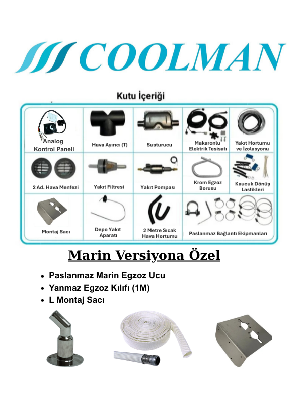 Coolman Thermon T4 Marin Dizel Isıtıcı 5 kW 12/24V 2 Coolman Thermon T4 Marin Dizel Isıtıcı 5 kW 12/24V görsel 2