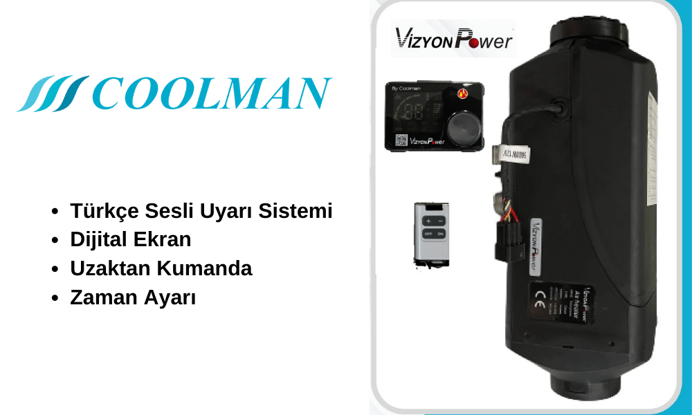 Coolman Vizyon Power Webasto Tipi Dizel Isıtıcı 5 kW 12-24V 2 Vizyon Power Webasto Tipi Dizel Isıtıcı 5 kW 12-24V görsel 2