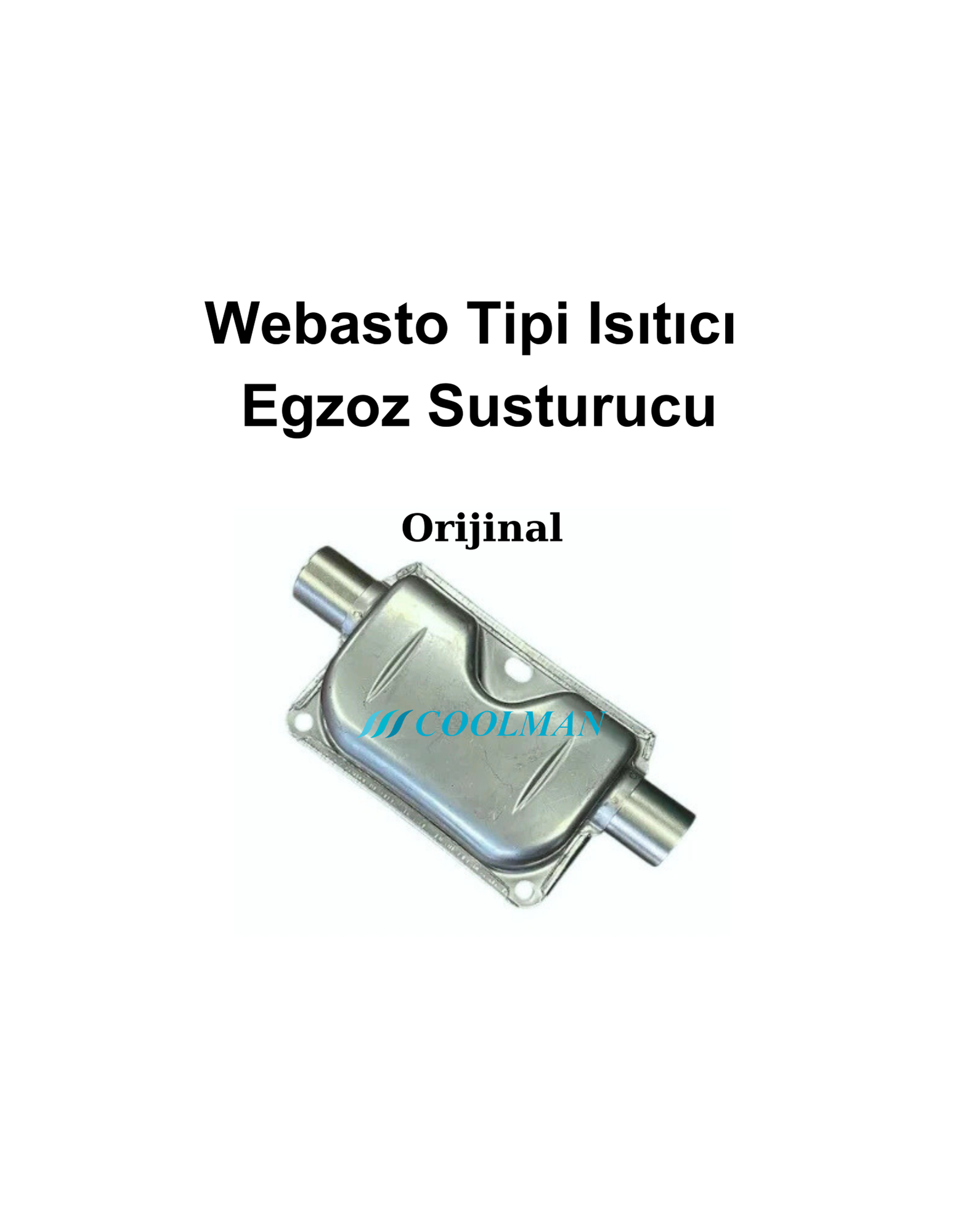 Coolman Webasto Tipi Isıtıcı Egzoz Susturucu 3 Webasto Tipi Isıtıcı Egzoz Susturucu görsel 3