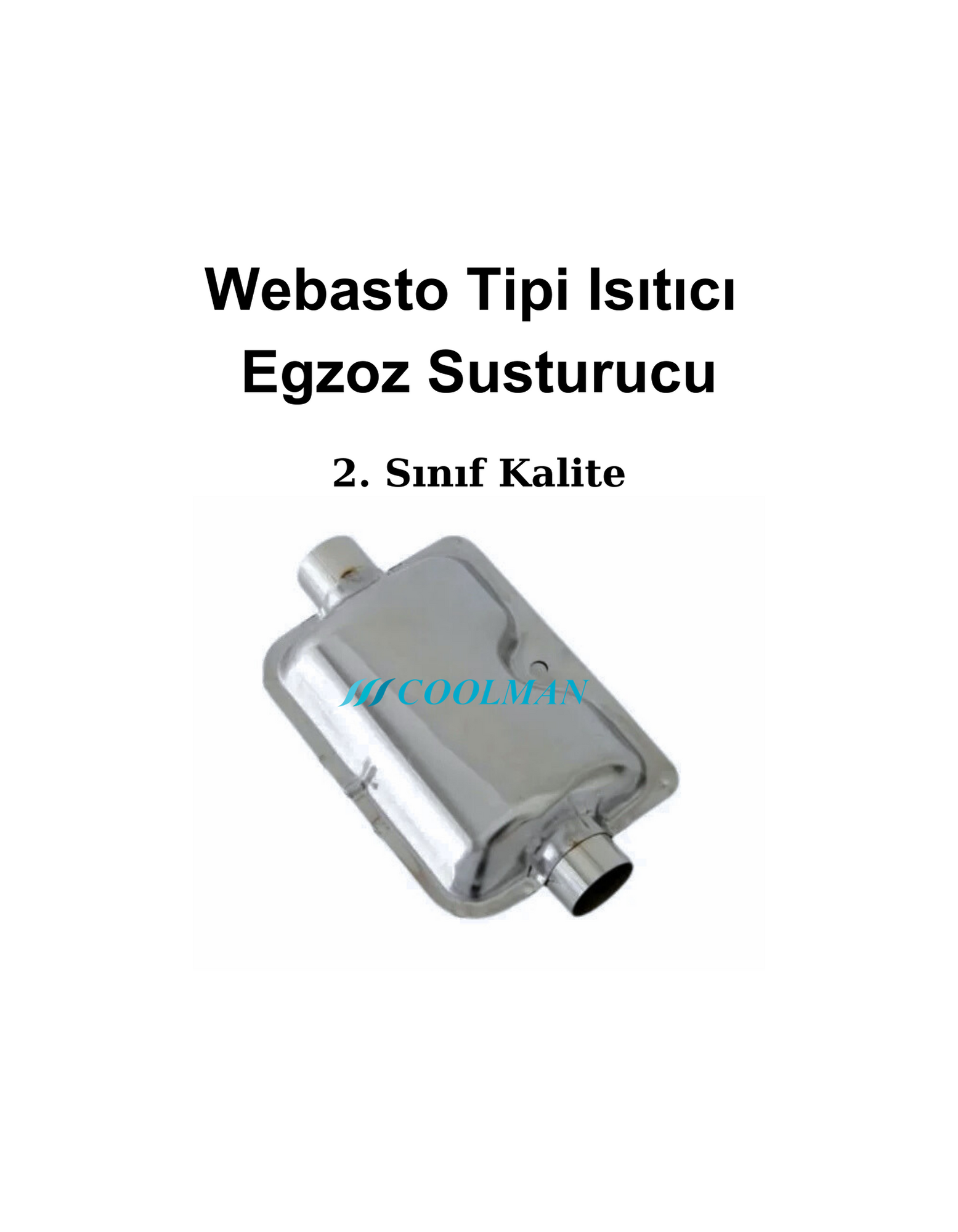 Coolman Webasto Tipi Isıtıcı Egzoz Susturucu 4 Webasto Tipi Isıtıcı Egzoz Susturucu görsel 4